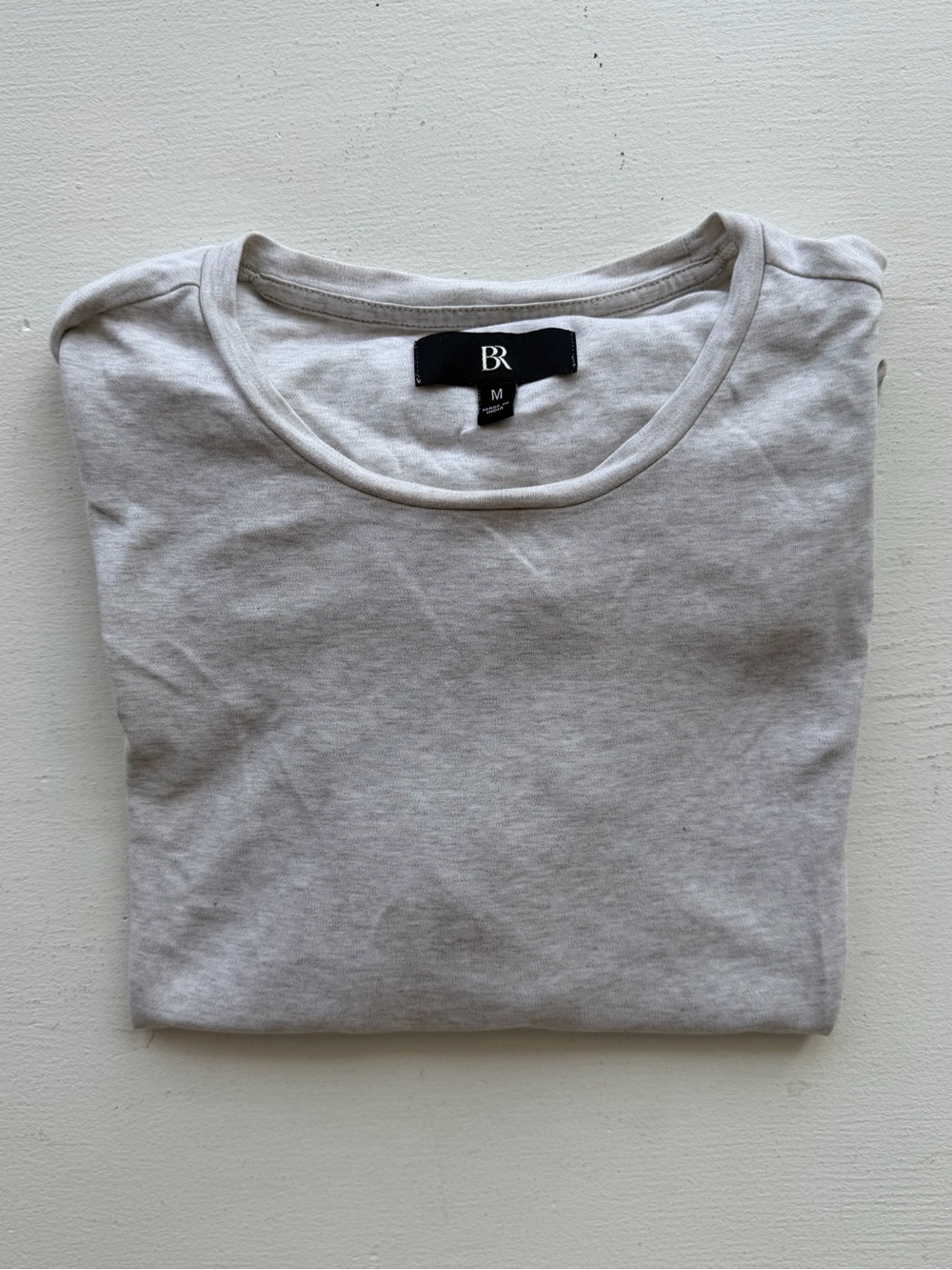 Banana Republic Men’s Short Sleeve Crew Tee - Light Gray